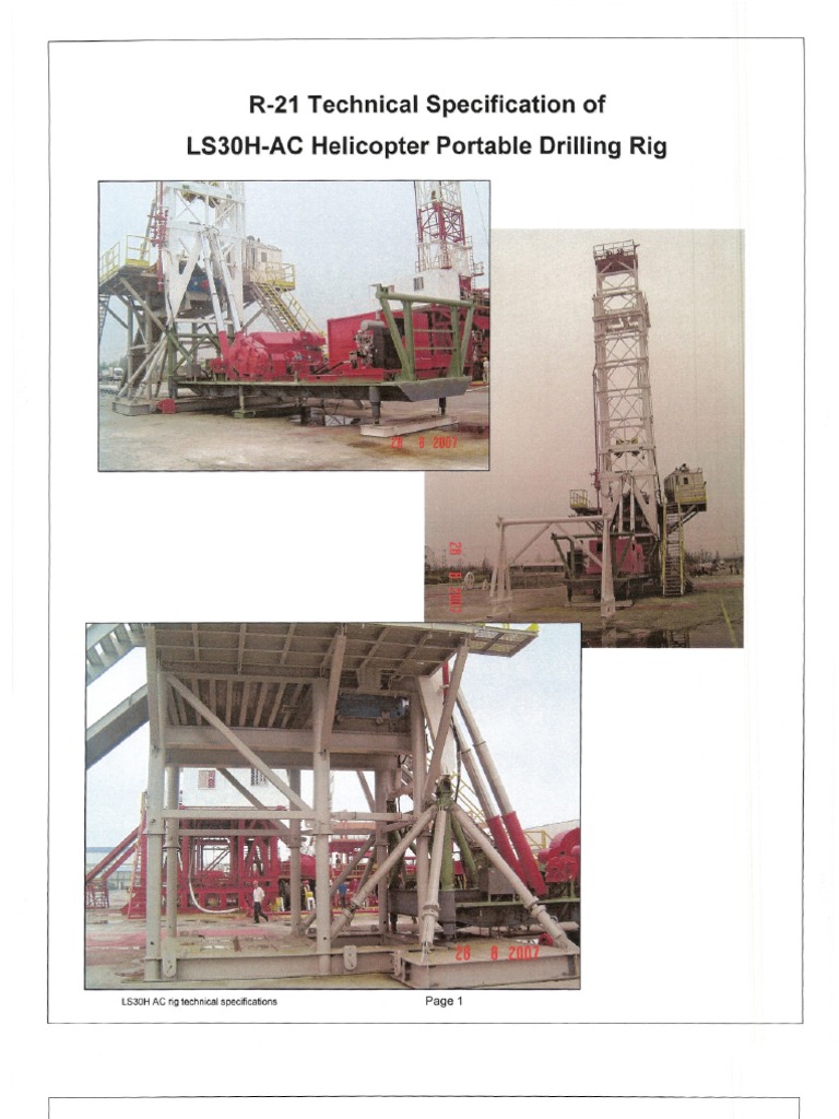 Heli Rig-21 | PDF | Drilling Rig | Electromagnetism