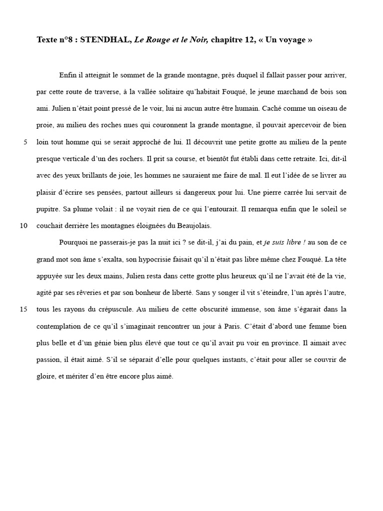 Stendhal Un Voyage | PDF