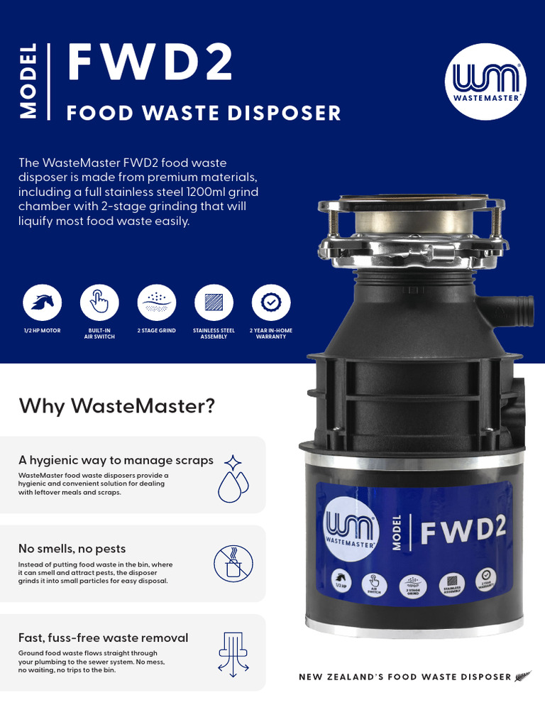 WasteMaster FWD2 - Spec Sheet | PDF | Manufactured Goods | Mechanical ...