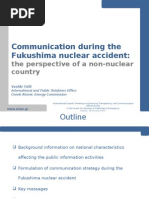 Tafili - Communication during theFukushima nuclear accident