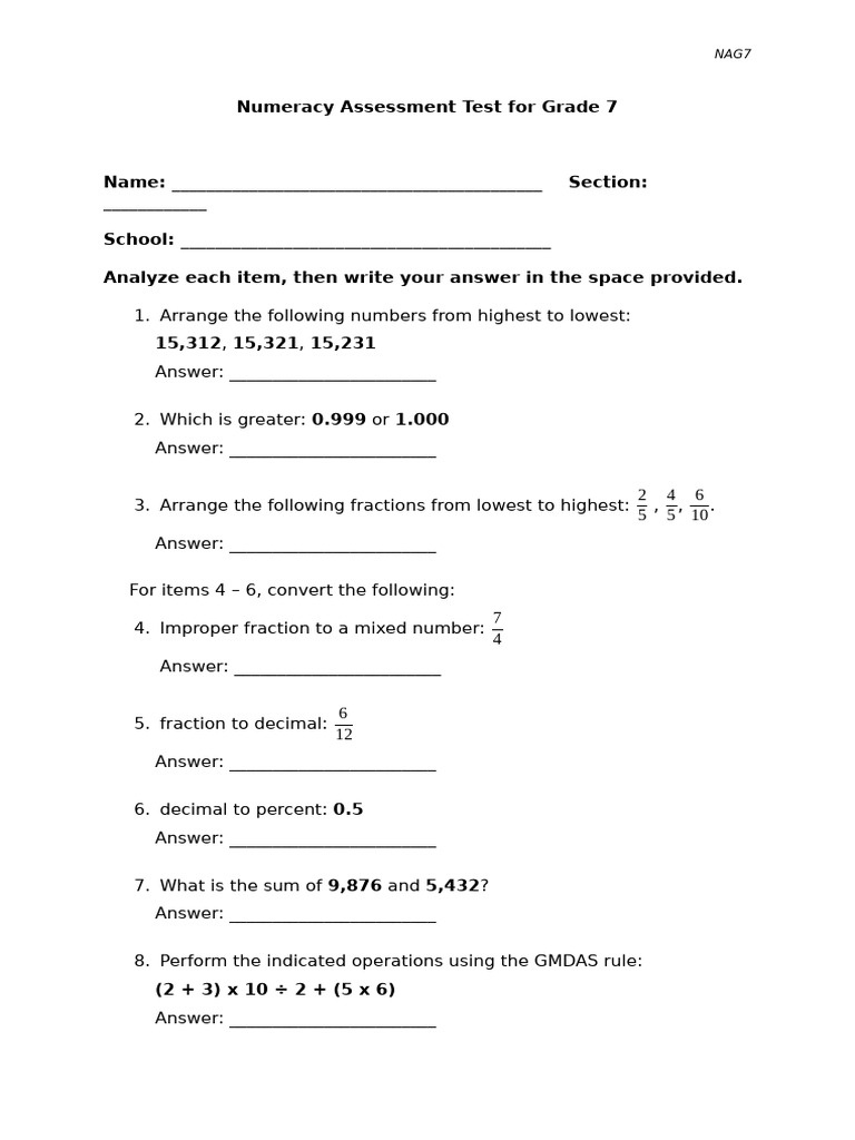 NA7 Grade 7 (Learner's Copy) | PDF | Numbers | Number Theory