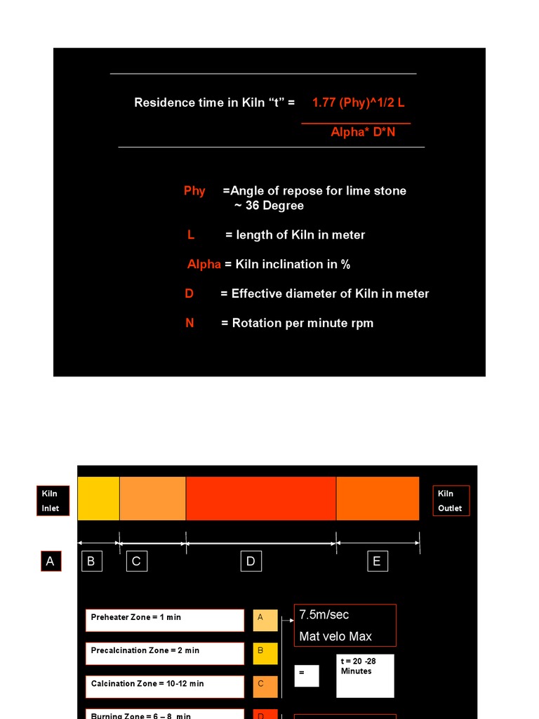 Kiln Operation and Design Formulas | PDF | Aluminium Oxide | Combustion