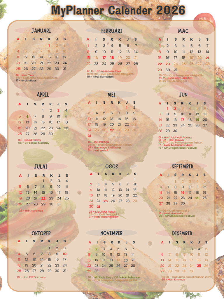 MyPlanner Calender 2026 | PDF
