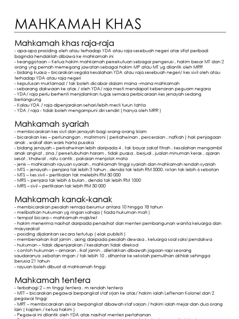 Mahkamah Khas  PDF