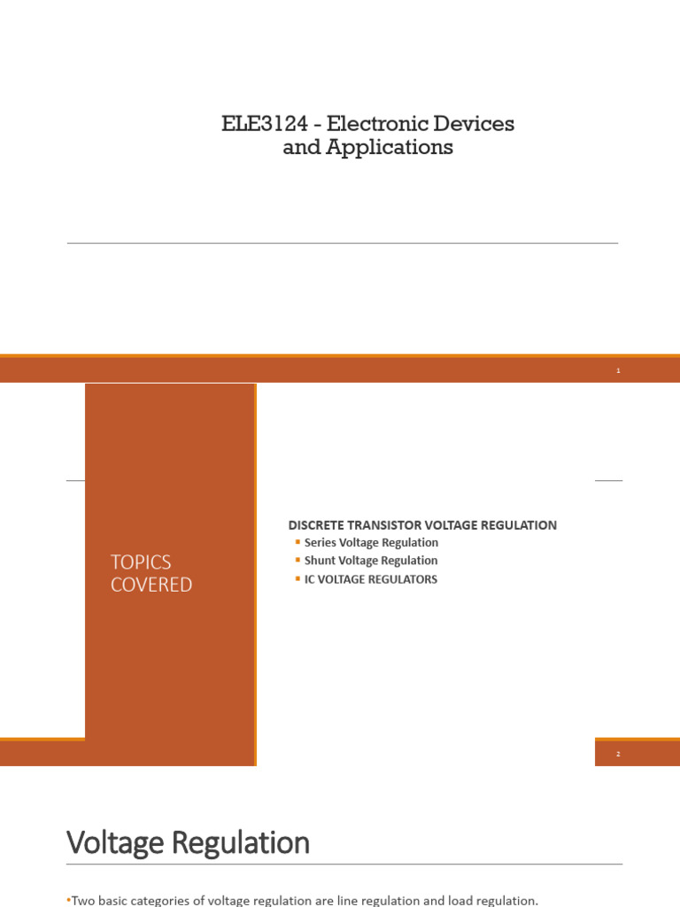 Voltage Regulators | PDF | Power Supply | Rectifier