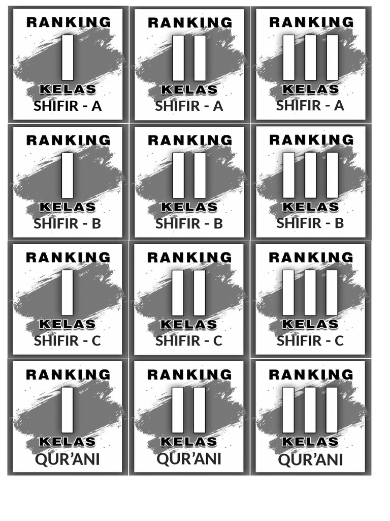 Stiker Rangking | PDF