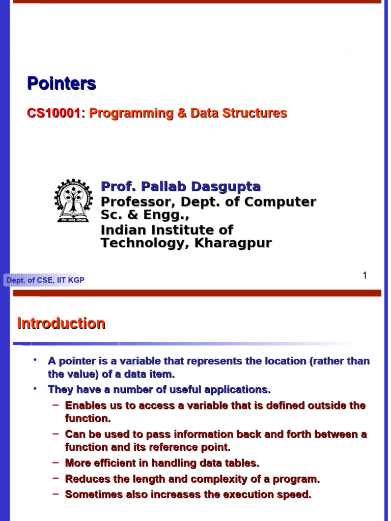 Lec-6 | PDF | Pointer (Computer Programming) | Software Development