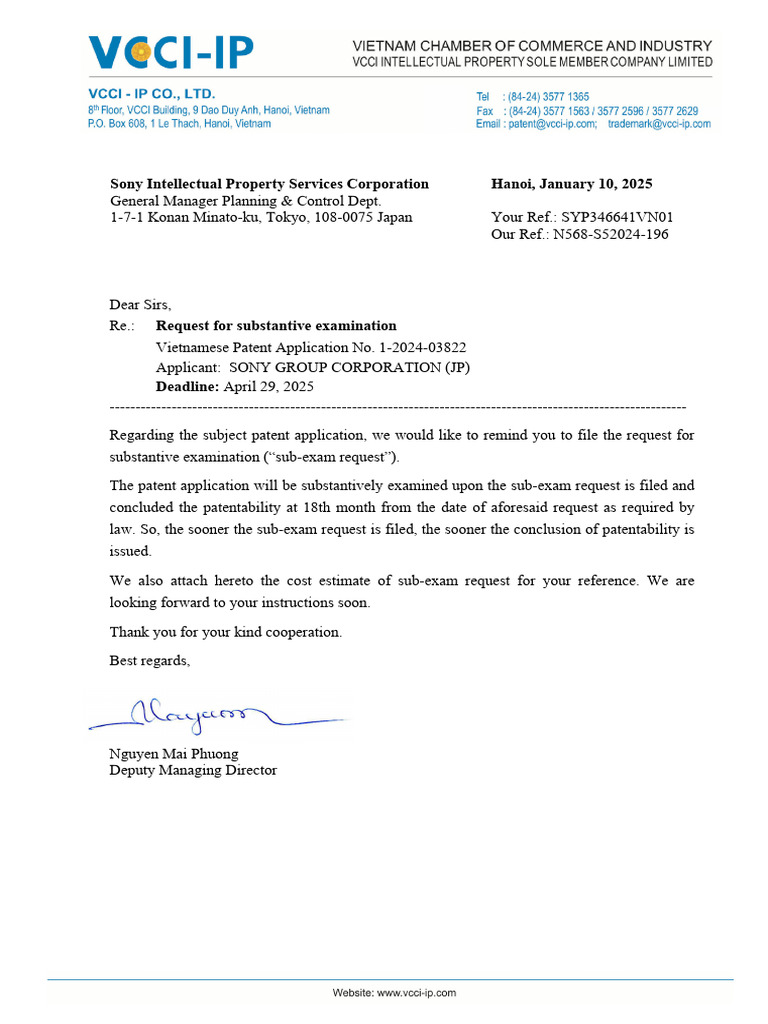 Letter Sub | PDF