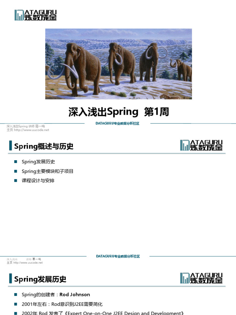 1 +Spring概述与历史 | PDF