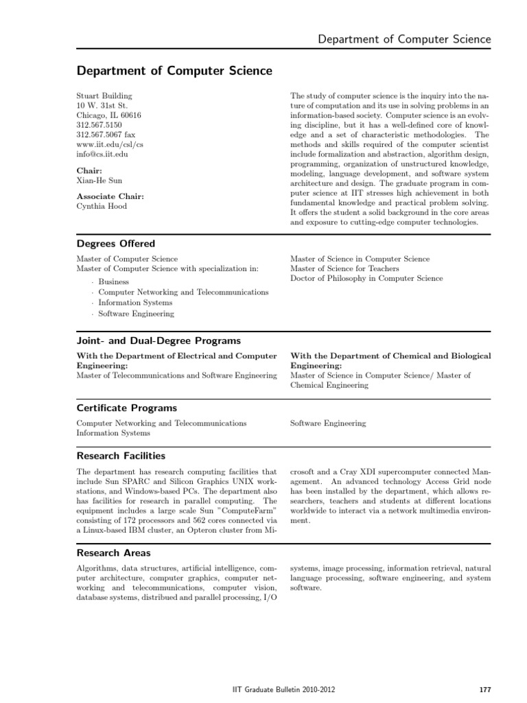 phd coursework syllabus for computer science