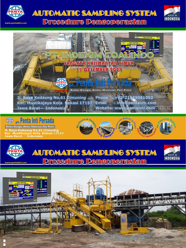 Handout Mechanical Sampling Training Indexim-2024 | PDF