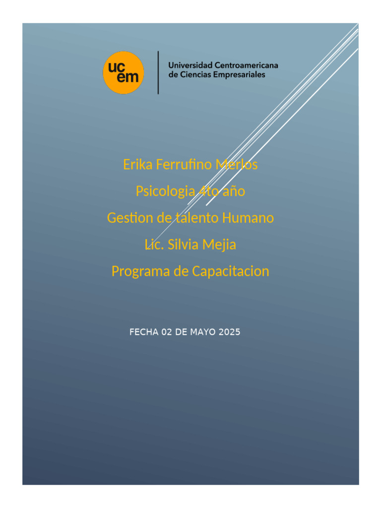 Programa de Capacitacion | PDF | Creación de capacidad | Simulación