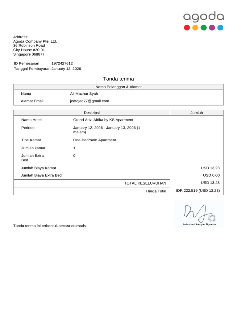 Receipt Issued | PDF