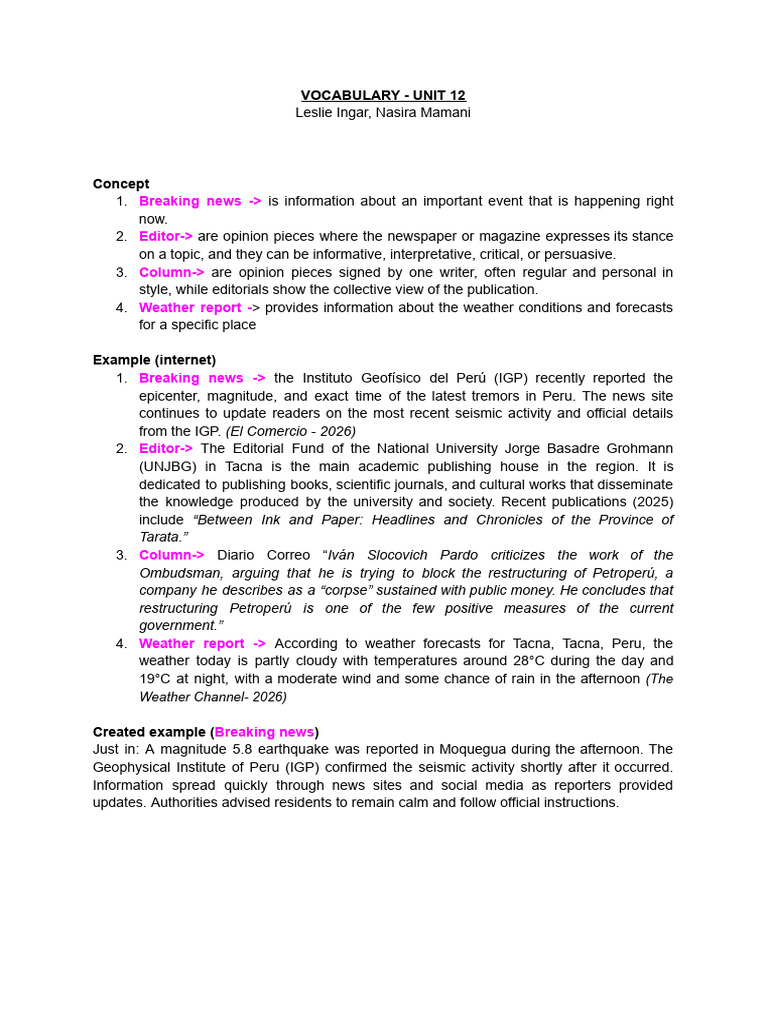 Unit 12 | PDF