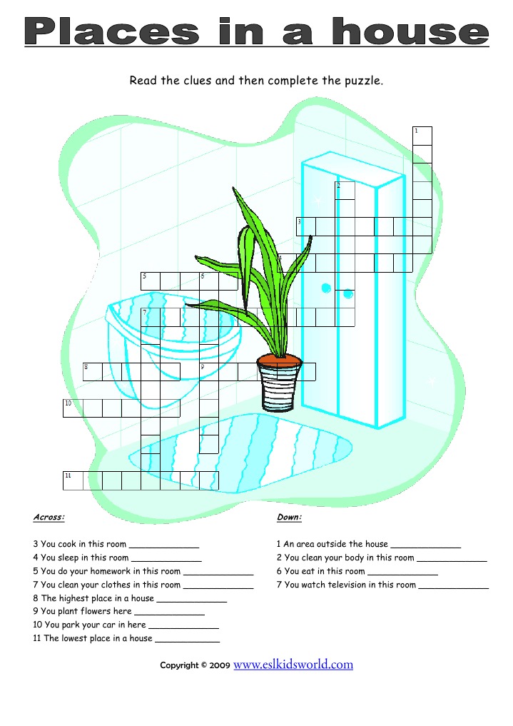 House Places in A House Puzzle | PDF | Home & Garden