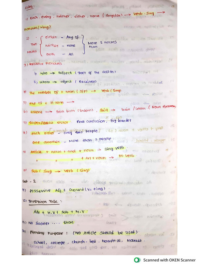 English Rules | PDF