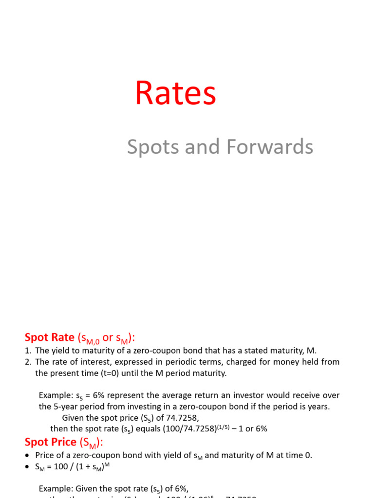 Week 3_Spots and forwards | PDF | Spot Contract | Arbitrage