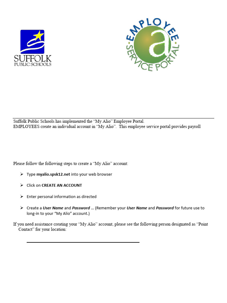 My Alio Employee Portal | PDF