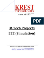 M.tech EEE Projects List 2011-12