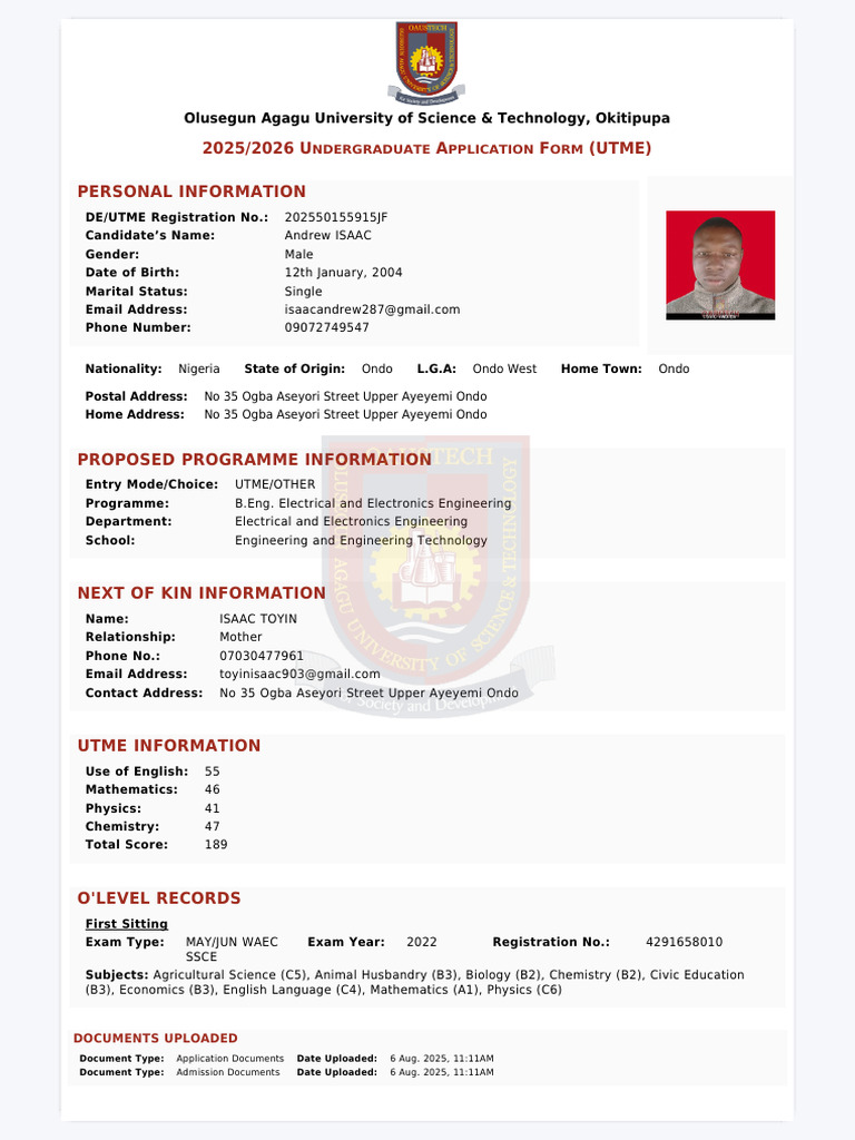 202550155915JF - 2025-2026 - 2025 - 2026 Undergraduate Application Form ...