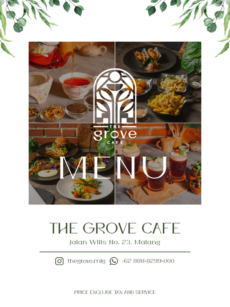 Buku Menu Grove September 2023 | PDF | Cooking | Cuisine