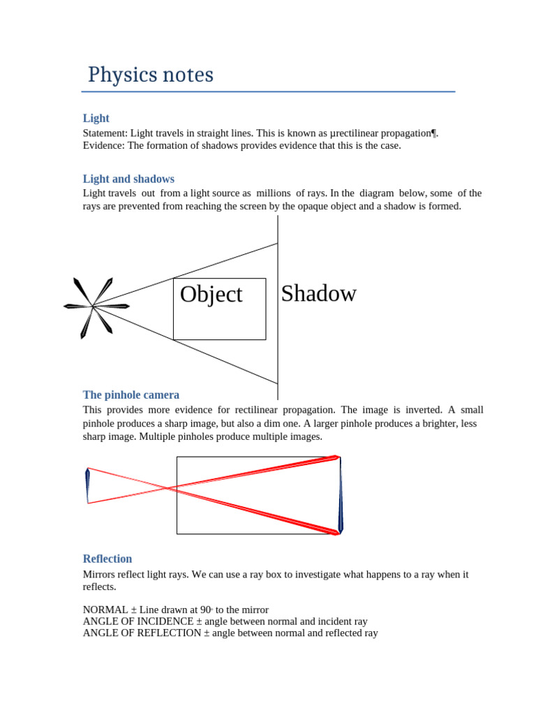 Physics Notes | PDF | Acceleration | Waves