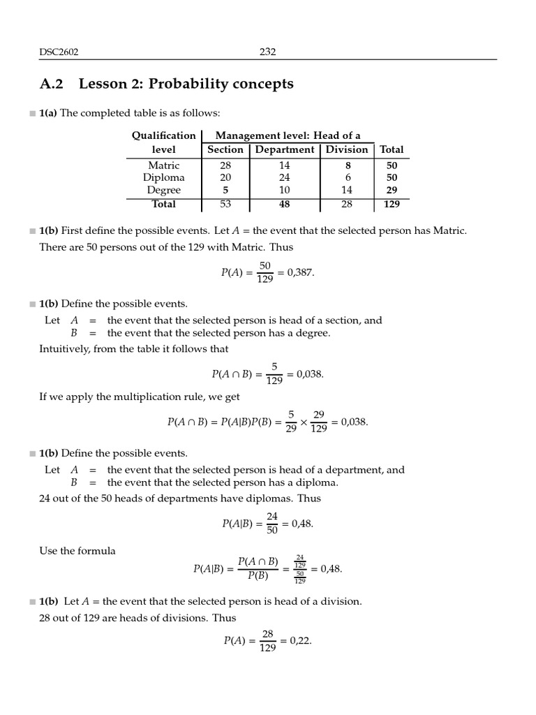 Solutions Lesson 2 2024 | PDF | Mathematics