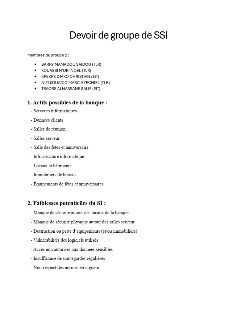DM de SSI | PDF | Sécurité des systèmes d'information | Sécurité