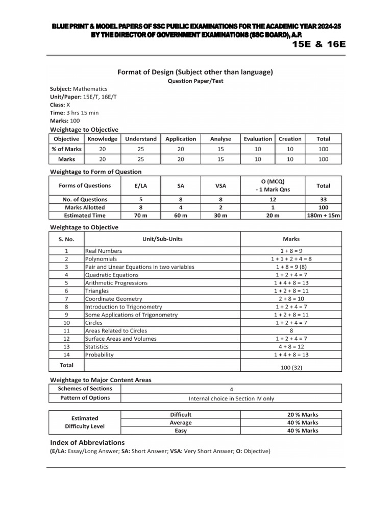 Maths Model Paper 2 2026 em | PDF | Polynomial | Circle