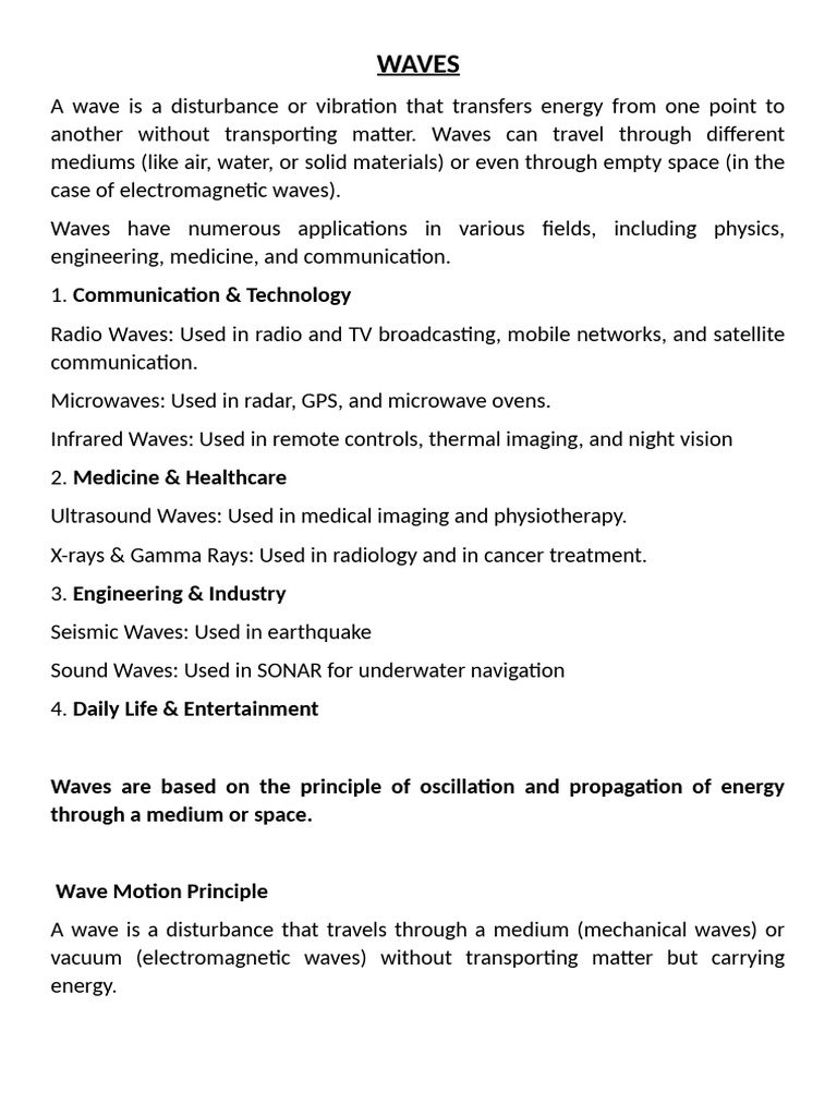 Waves | PDF