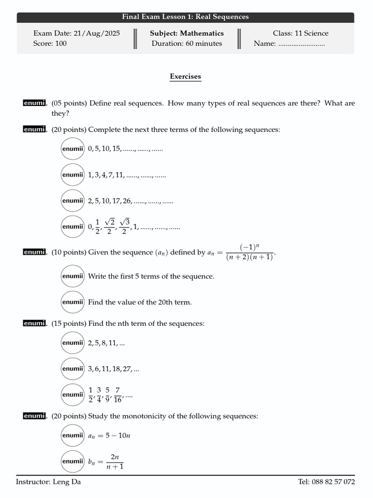 Math Test | PDF