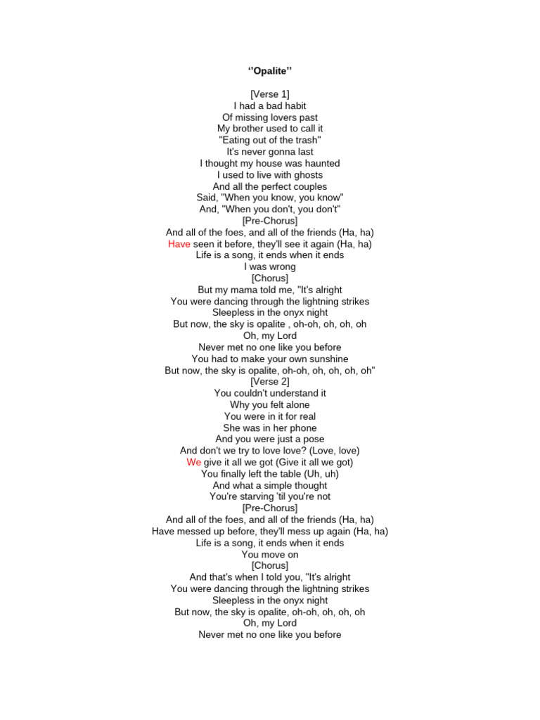 Taylor Swift | PDF | Song Structure