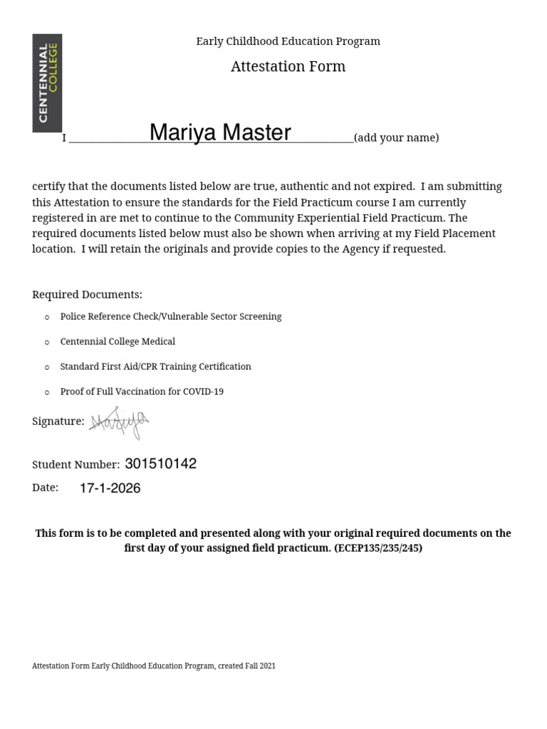 Final Attestation | PDF