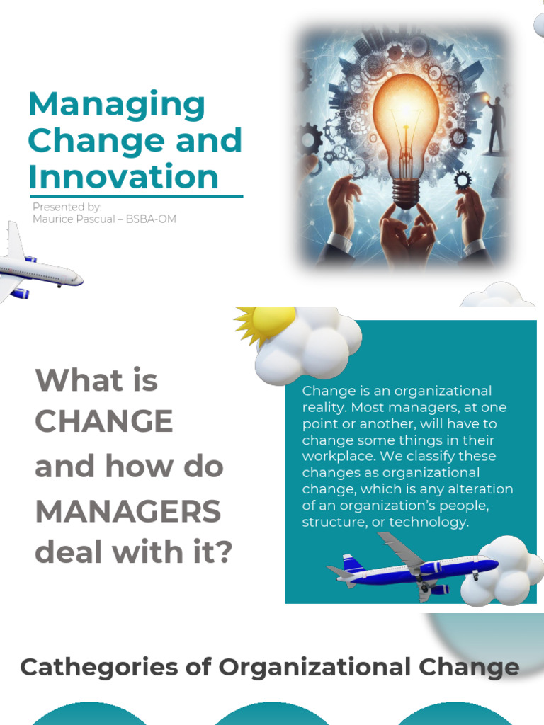 Managing Change and Innovation | PDF | Negotiation | Organizational ...