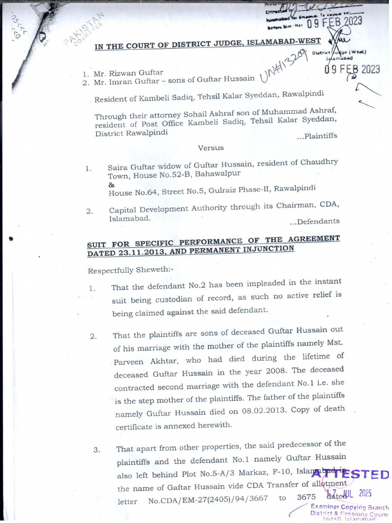 UploadDocuments - 30189-2025!09!23-Judgment, Rizwan Guftar. vs. Saira ...