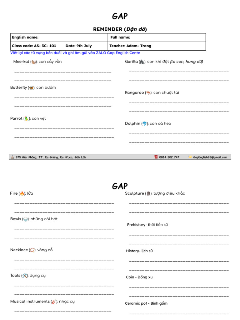 _review Unit7&8-Reminder 9th July - As-3c-101 | PDF