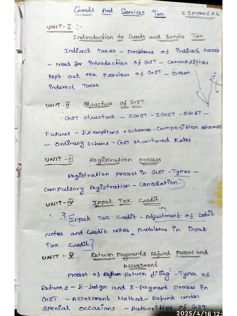 GST - 123 Units | PDF
