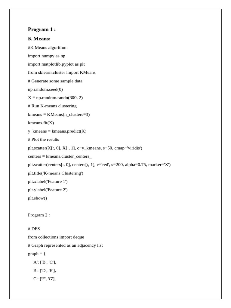algorithmic programs | PDF | Discrete Mathematics | Algorithms