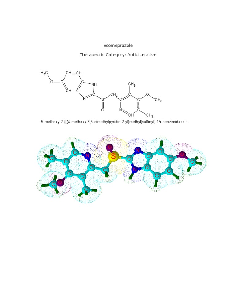 Esomeprazole: An Antiulcerative Drug | PDF