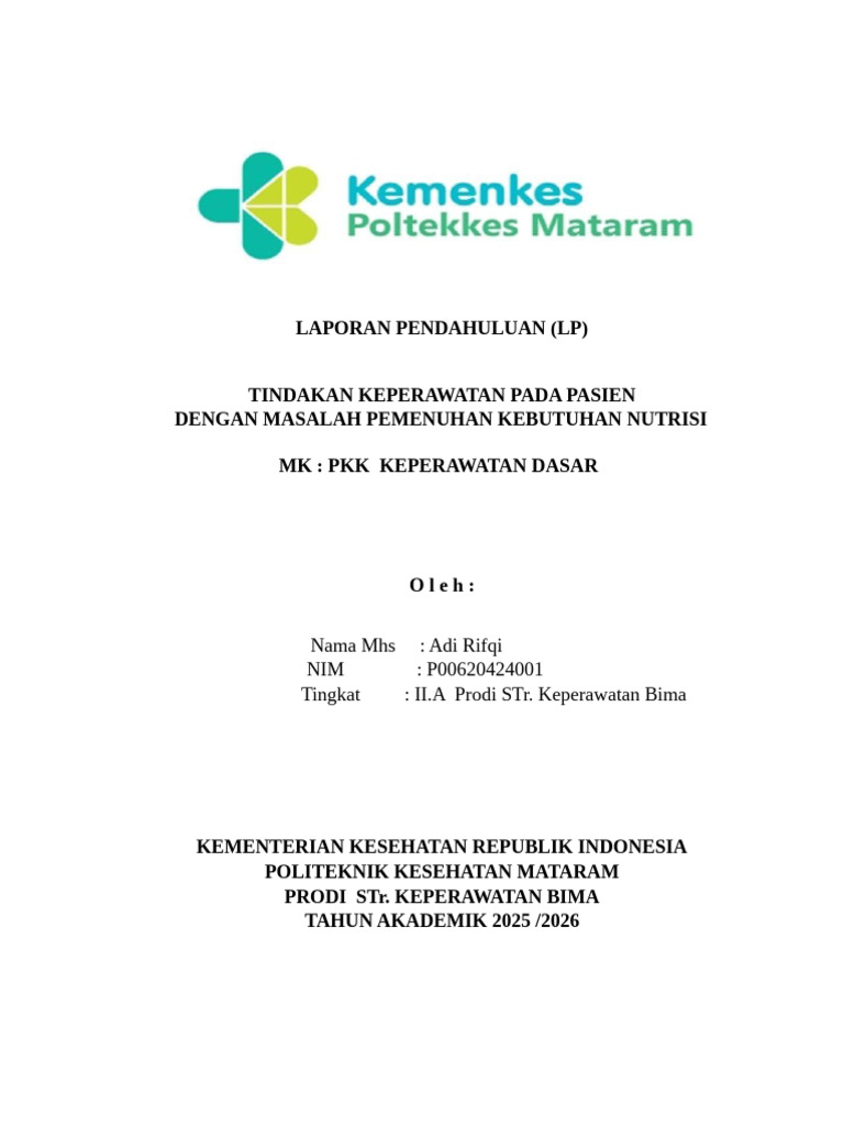Nutrisi Rifky | PDF