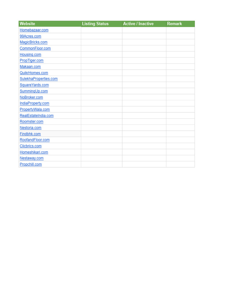 Website Listing | PDF