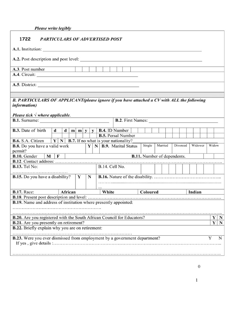 Lpde 1 Form-1 | PDF