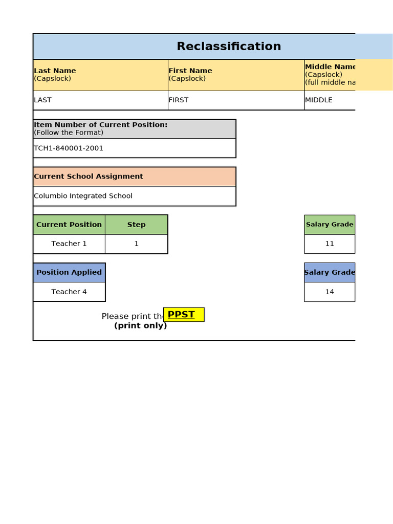 Annex B-1 RFTP Form No. 2 A & B - 2026 (Reclassification) v1.3 | PDF ...