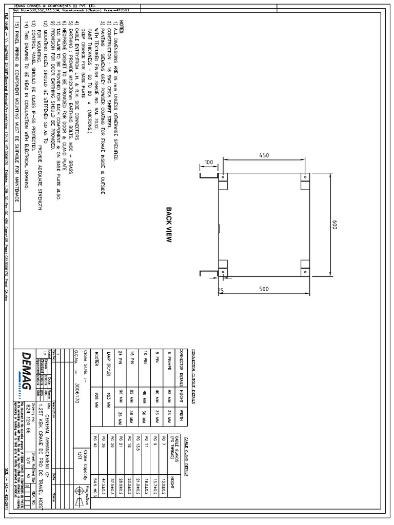 R0 - Panel GA - Sheet 2 of 2 | PDF