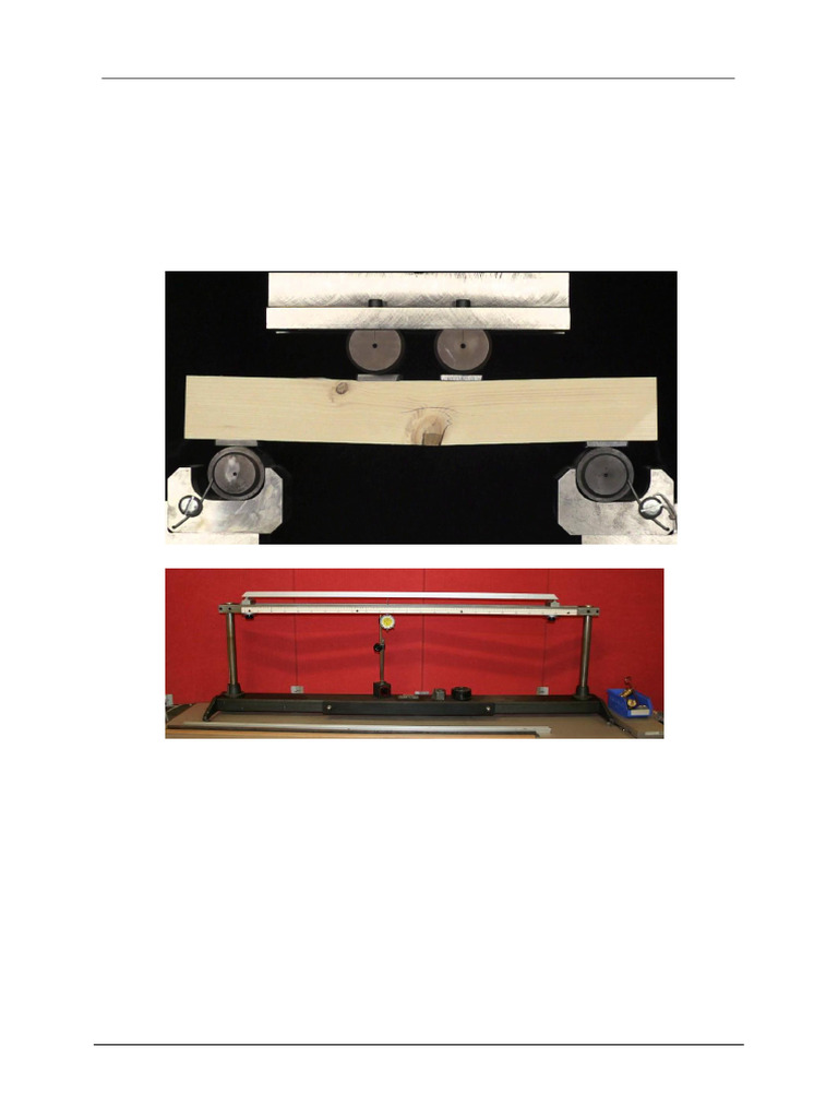 Static Bending Test of Steel and Timber Beam | PDF | Bending | Beam ...