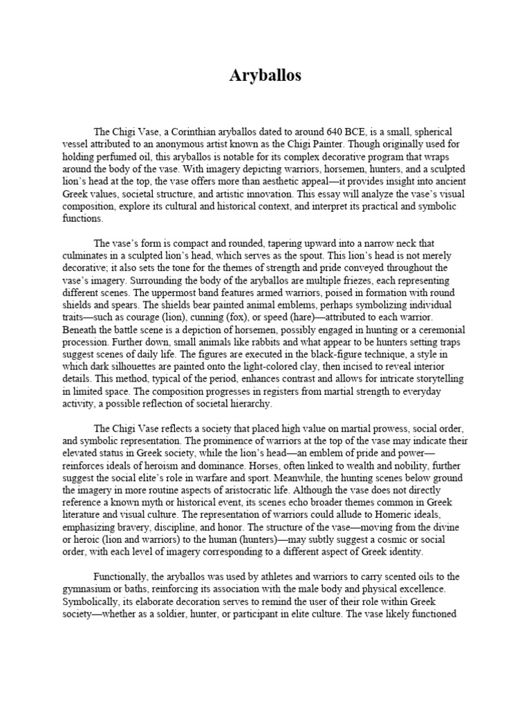 Art History Assignment 1 | PDF