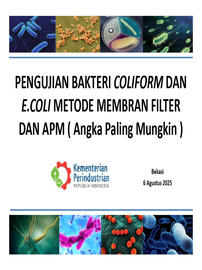 2.Ppt Coliform Dan E, Coli Untuk BTAM | PDF