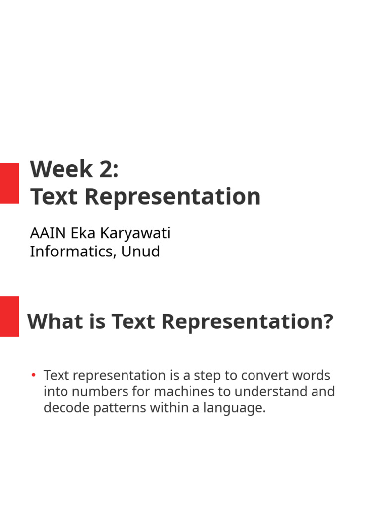 Week2 - TextRepresentation | PDF | Machine Learning | Applied Mathematics