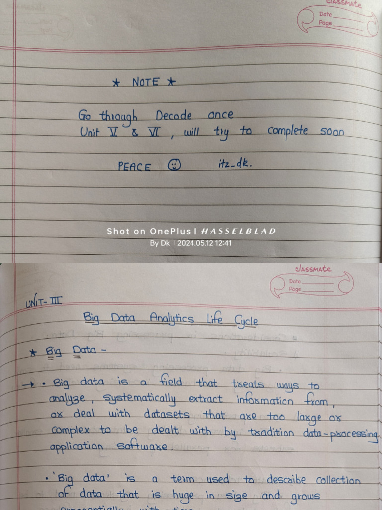 Dsbda 3 & 4 Notes by DK? (1) - 1-9 | PDF