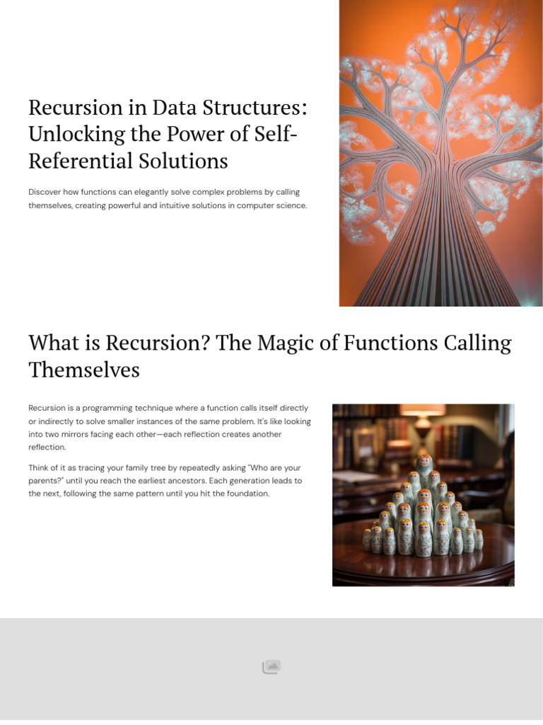 Recursion in Data Structures Unlocking The Power of Self Referential ...